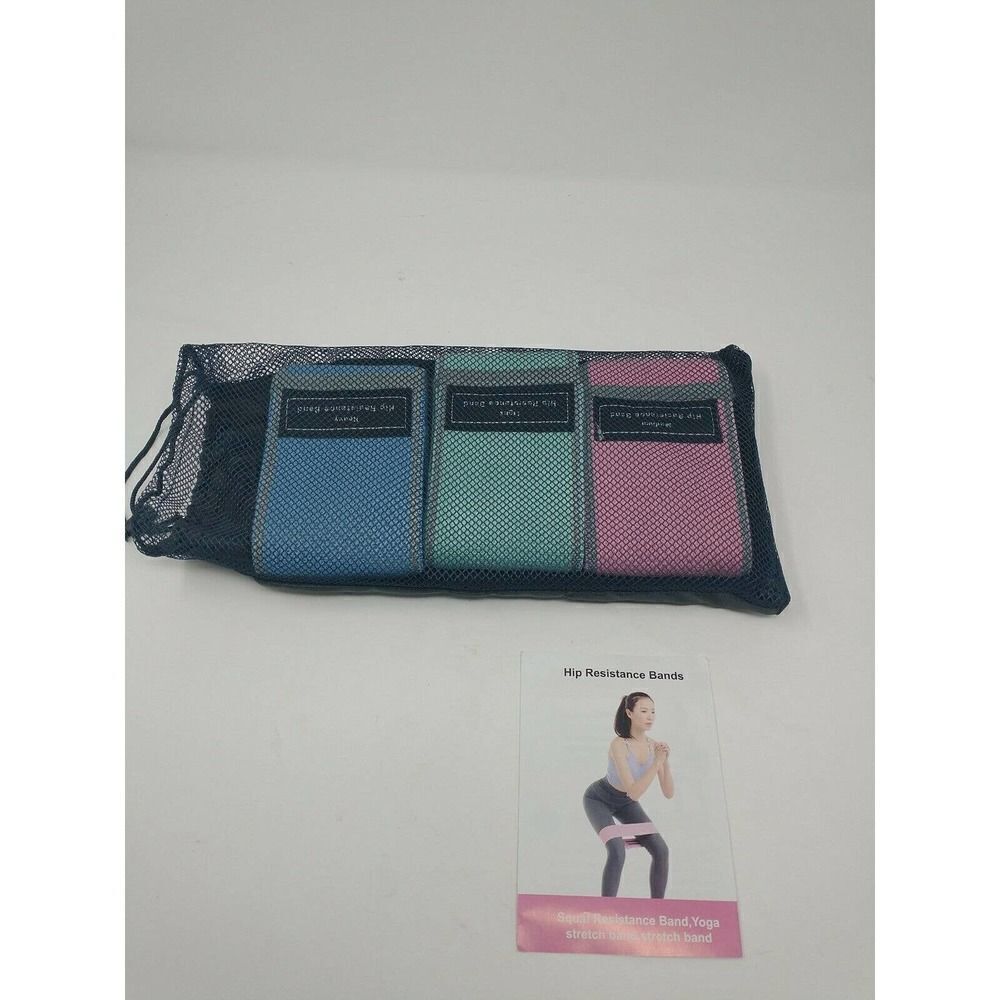 Hip resistance band Set Of 3 Light Heavy Medium